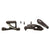 Rear Derailleur Parts SRAM SRAM XX SL Eagle T-Type AXS Rear Derailleur Cover Kit - Upper Lower Outer Link Bushings Includes Bolts Dark Slate Gray