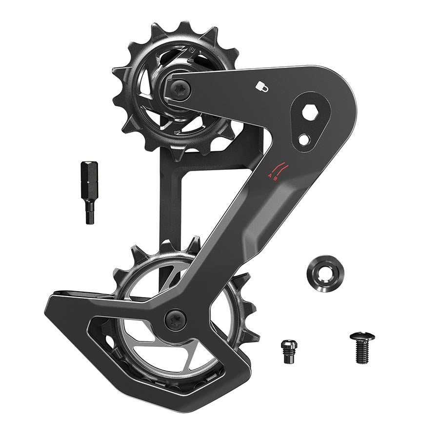 Derailleur Parts SRAM SRAM Universal T-Type AXS Replacement Cage Carbon Dark Slate Gray