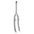 Suspension Fork Sunlite Sunlite MTB MTB 26` Threadless 1-1/8` 250mm Canti Chromoly Chrome 45mm Light Gray