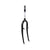 Suspension Fork Sunlite Sunlite MTB MTB 26` Threaded 1` (7/8 ID) 200mm Canti Hi-Tensile Black 45mm Light Gray