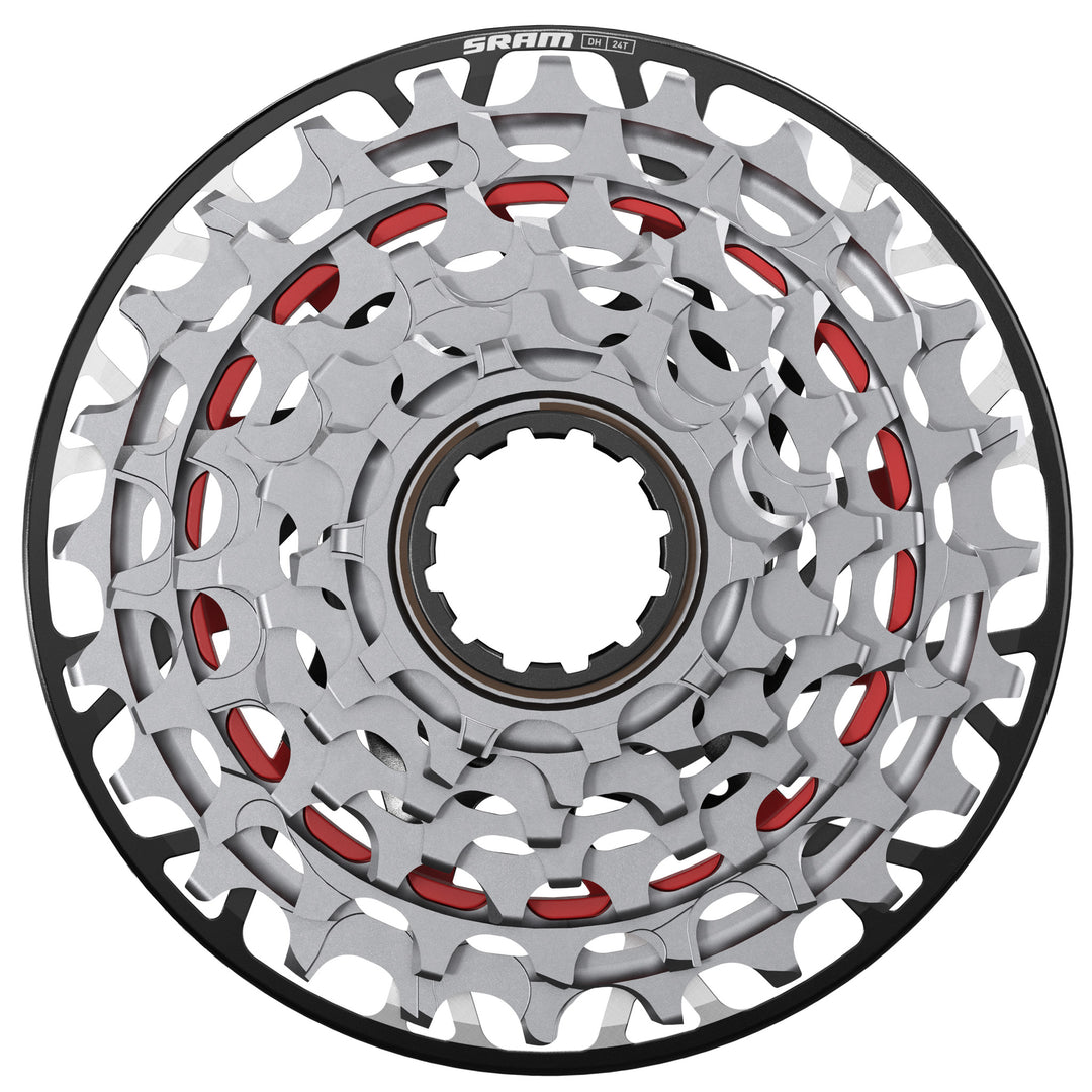 SRAM XX Downhill XS-797 T-Type Cassette - 7-Speed 10-24t For XD Driver Silver