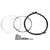 Cables and Housing SRAM SRAM SlickWire Shift Cable Housing Kit - Road/MTB 4mm Nylon Braided BLK Lavender