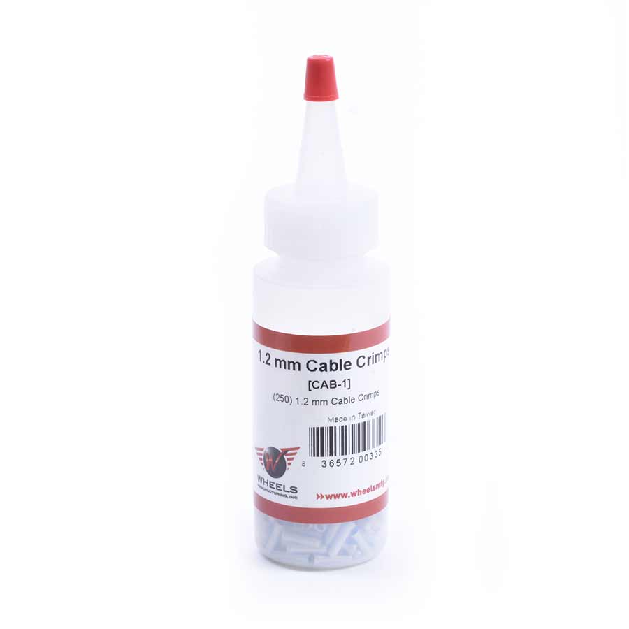 Cables and Housing Wheels Manufacturing Wheels Mfg Cable Crimps 1.2mm Silver 250/Bottle Lavender