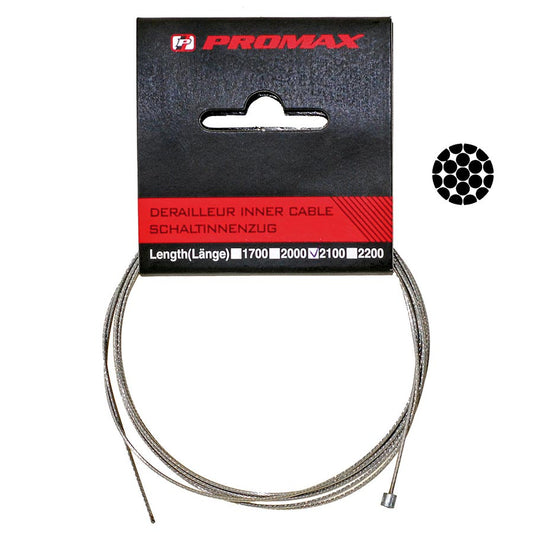 Promax 1.1mm Shift Shifter Cable 1.1mm 2100mm Stainless Steel Shimano/SRAM Unit