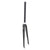 Suspension Fork Origin8 Origin8 Synergy Road 700C Threadless 1` 300mm Caliper Carbon Black 43mm Dim Gray