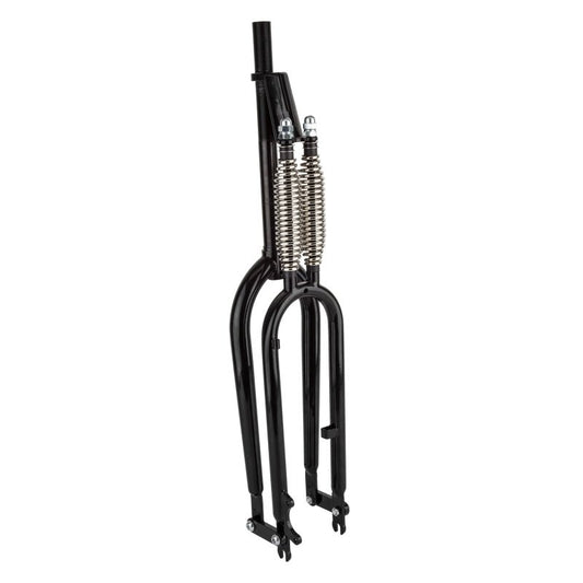 Suspension Fork Sunlite Sunlite Deluxe Springer Replica Suspension 26` Threaded 1` (7/8 ID) 300mm Disc/Drum Chromoly Black 57mm Dark Slate Gray