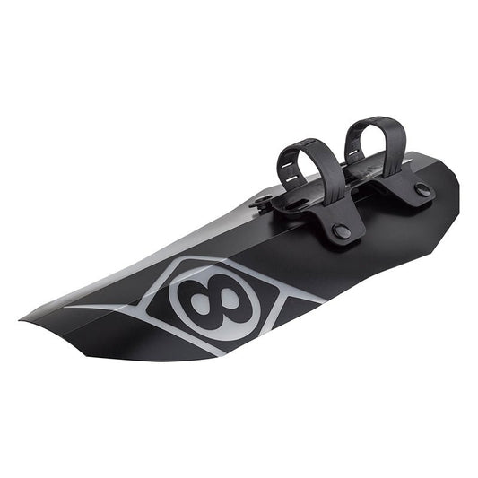 Fenders Origin8 Origin8 Grime Fat Front Fender Front MTB+ and Fat Bike 420mm x 140mm Polypropylene Black 93g Dark Slate Gray