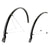 Planet bike Hardcore Fenders Pair Road 700C x 35mm Polycarbonate Black 25mm / .98`