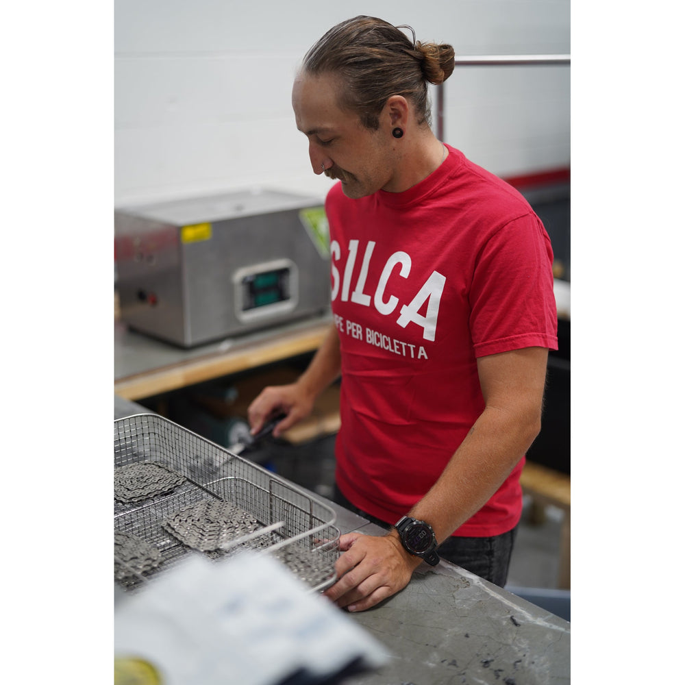 Silca Red Pompe Bicicletta T-Shirt - Dragonspine Cycling