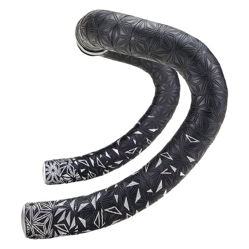 Grips Supacaz Supacaz Super Sticky Kush Star Fade Platinum bar tape Dark Slate Gray