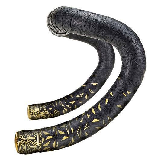 Grips Supacaz Supacaz Super Sticky Kush Star Fade Gold bar tape Dark Slate Gray