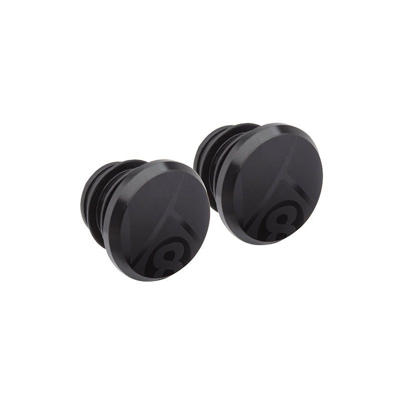 Grips Origin8 Origin8 Alloy Road Push-In Bar End Plugs Anodized Black Push-In 25mm Dark Slate Gray