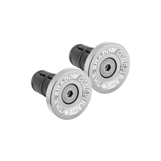 Grips The Shadow Conspiracy The shadow conspiracy Deadbolt End Plugs Polished Silver Expander Plug Gray