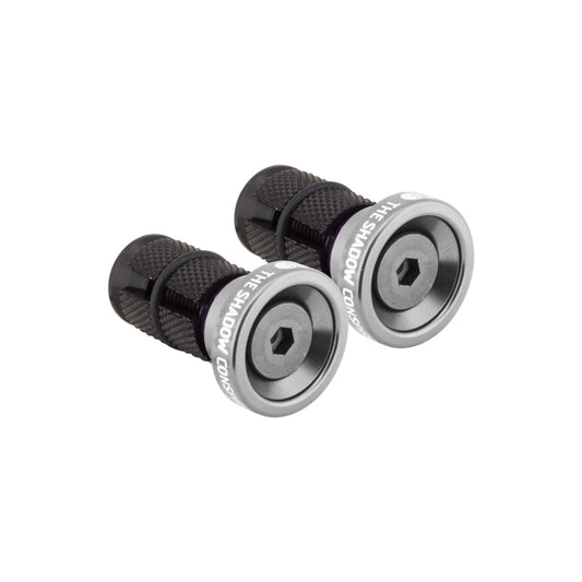 Grips The Shadow Conspiracy The shadow conspiracy Deadbolt Slim End Plugs Polished Silver 22.2mm Dark Slate Gray