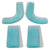 Under-Tape Pad Planet Bike Planet Bike Century Gel Pads for Handle bar wrap : 4 Pads Medium Aquamarine