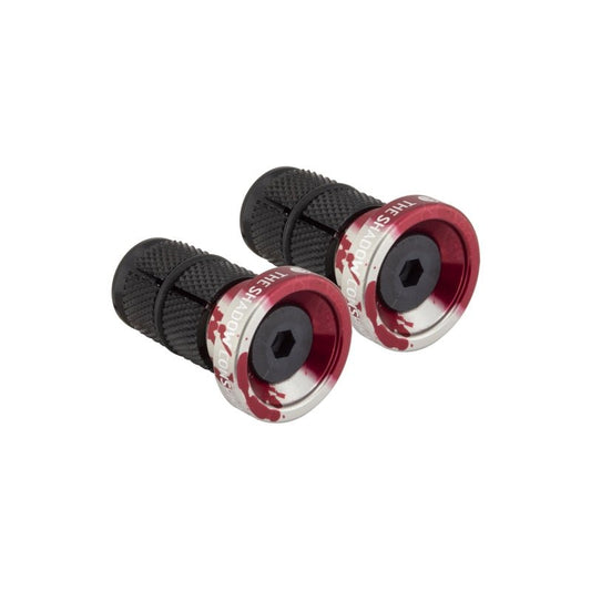 Grips The Shadow Conspiracy The shadow conspiracy Deadbolt Slim End Plugs Crimson Red 22.2mm Dark Slate Gray