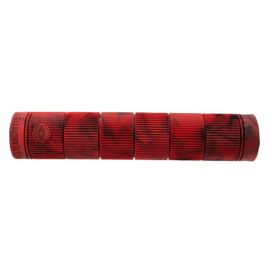 Grips Alienation Alienation Backlash V2 Red/Black Swirl 155mm Flangeless Saddle Brown