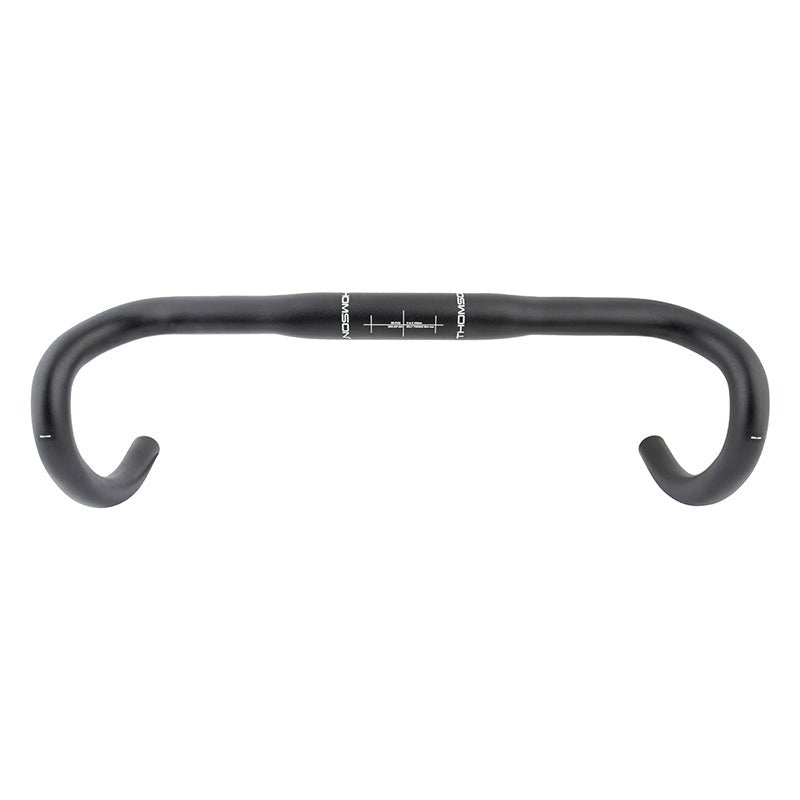 Handlebars Thomson Thomson Aero Aluminum Road Bar 31.8mm 440mm 89mm 148mm Black Road Drop AL7050 Dark Slate Gray