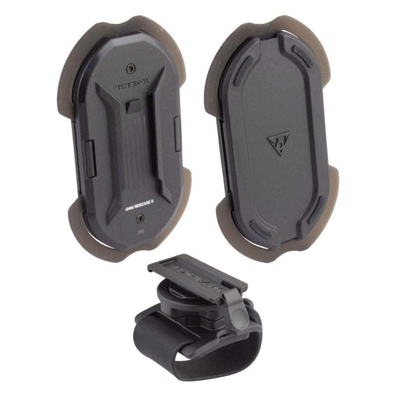 Phone Bag and Holder Topeak Topeak Omni Ridecase II Smartphone Holder - with Stem Mount Dim Gray