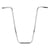 Handlebars Sunlite Sunlite D-Cruiser Bars 7/8` 32` 25` Chrome Cruiser Steel Light Gray