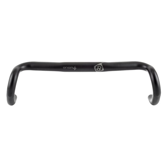 Handlebars Origin8 Origin8 Flare II Ergo 31.8mm 400mm 70mm 124mm 5° Black Road Drop AL6061 Dark Slate Gray