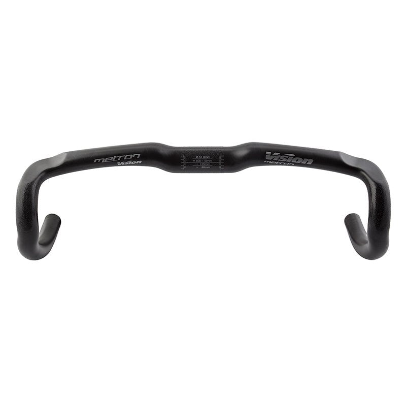 Handlebars FSA Vision Metron 4D Drop Handlebar - Carbon 31.8mm 40cm Black Dark Slate Gray