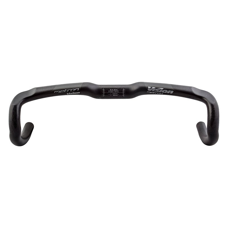 Handlebars FSA Vision Metron 4D Drop Handlebar - Carbon 31.8mm 42cm Black Dark Slate Gray