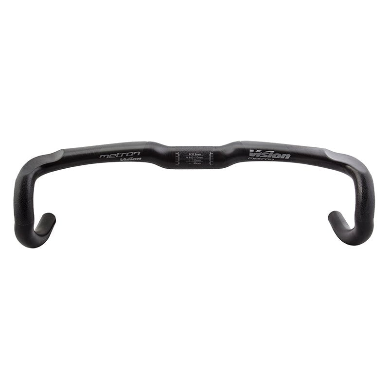 Handlebars FSA Vision Metron 4D Drop Handlebar - Carbon 31.8mm 44cm Black Dark Slate Gray