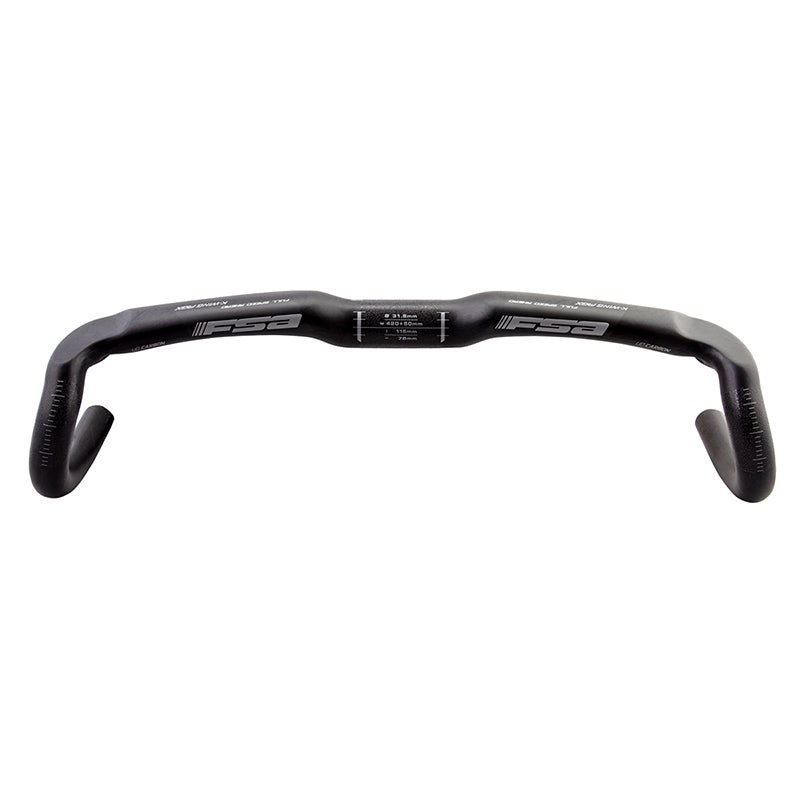 Handlebars FSA Full Speed Ahead K-Wing AGX Drop Handlebar - Carbon 31.8mm 42cm Carbon Dark Slate Gray