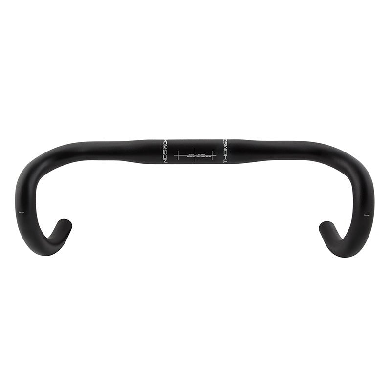 Handlebars Thomson Thomson Aero Aluminum Road Bar 31.8mm 400mm 89mm 148mm Black Road Drop AL7050 Dark Slate Gray