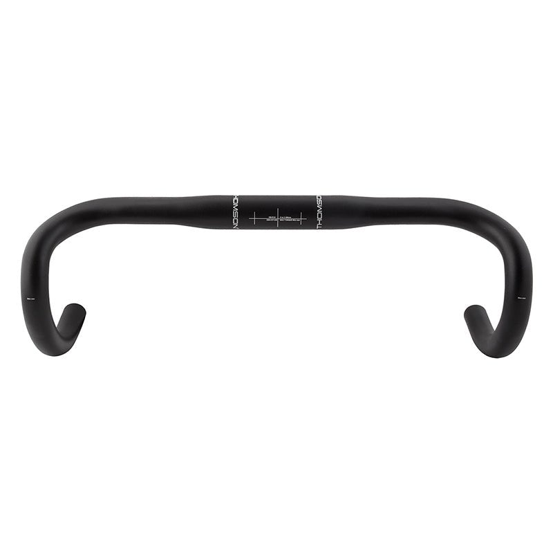 Handlebars Thomson Thomson Aero Alloy Road Bar (31.8) 42cm Black Dark Slate Gray