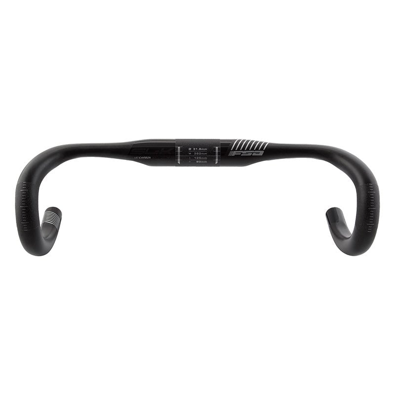 Handlebars FSA Full Speed Ahead SL-K Compact Drop Handlebar - Carbon 31.8mm Clamp 38cm UD Carbon Finish Dark Slate Gray