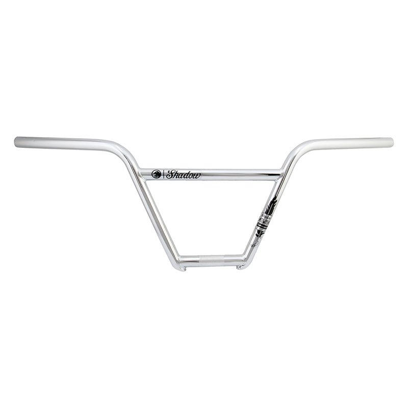 Handlebars The Shadow Conspiracy The shadow conspiracy Crowbar Featherweight 22.2mm 29` 9.1` 3° 10° Chrome BMX Chromoly Light Gray
