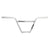 Handlebars The Shadow Conspiracy The shadow conspiracy Crowbar Featherweight 22.2mm 29` 9.1` 3° 10° Chrome BMX Chromoly Light Gray