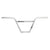 Handlebars The Shadow Conspiracy The shadow conspiracy Crowbar SG 4PC 22.2mm 29` 9.1` 3° 10° Chrome BMX Chromoly Light Gray