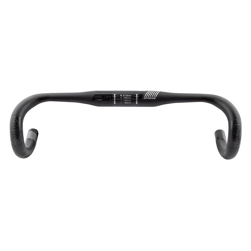 Handlebars FSA Full Speed Ahead SL-K Compact Drop Handlebar - Carbon 31.8mm 42cm Black Dark Slate Gray