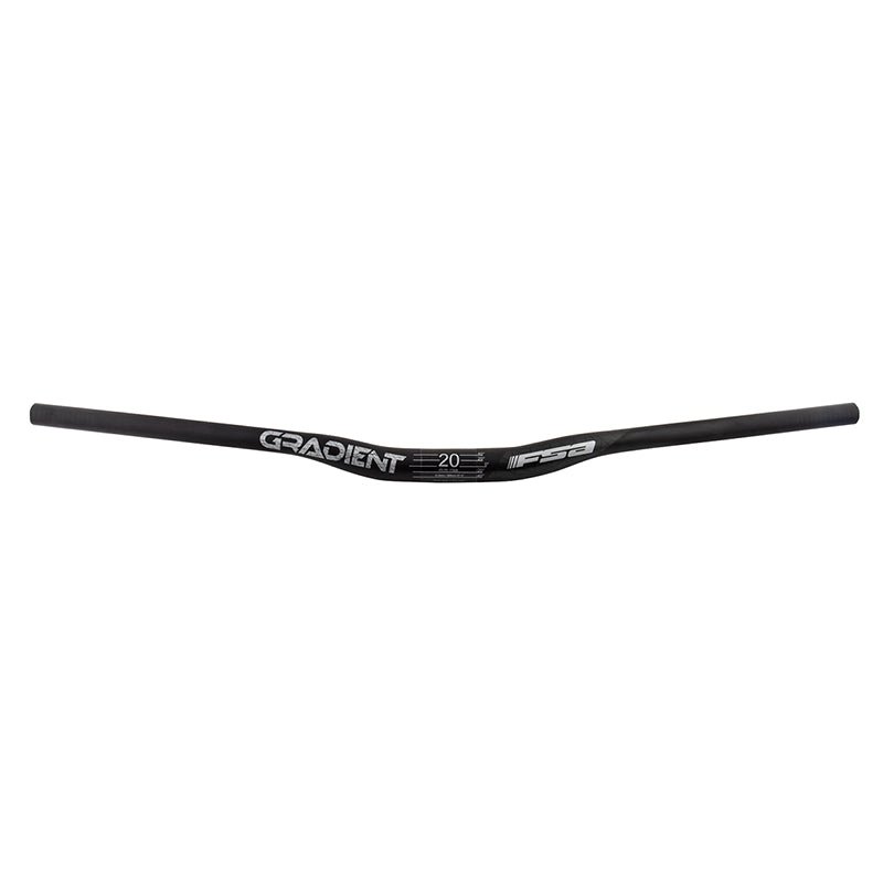 Handlebars FSA Full speed ahead Gradient Carbon Riser Bar 31.8mm 800mm 20mm 5° 8° Carbon/Grey Mountain Riser Carbon Dark Slate Gray