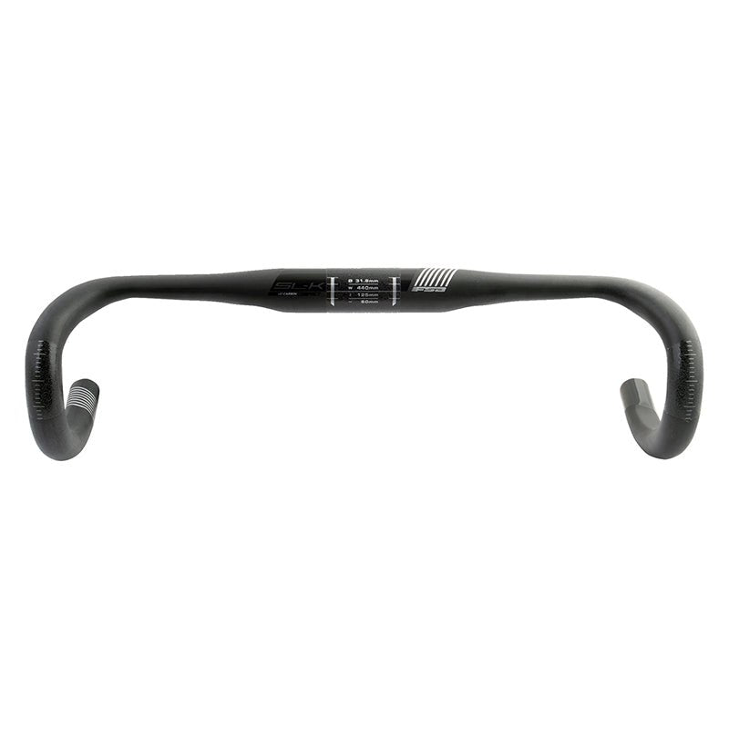 Handlebars FSA Full Speed Ahead SL-K Compact Drop Handlebar - Carbon 31.8mm 44cm Black Dark Slate Gray