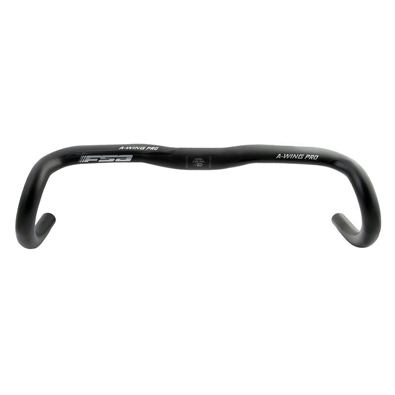 Handlebars FSA Full Speed Ahead A-Wing Pro AGX Drop Handlebar - Aluminum 31.8mm 42cm Black Dark Slate Gray