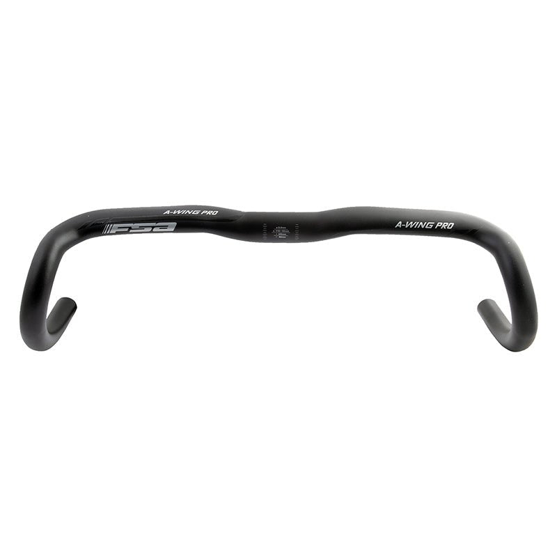 Handlebars FSA Full Speed Ahead A-Wing Pro AGX Drop Handlebar - Aluminum 31.8mm 44cm Black Dark Slate Gray