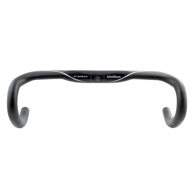 Handlebars FSA Full speed ahead Vision TriMax Aero 31.8mm 400mm 90mm 125mm 4° Black Road Drop Alloy Dark Slate Gray