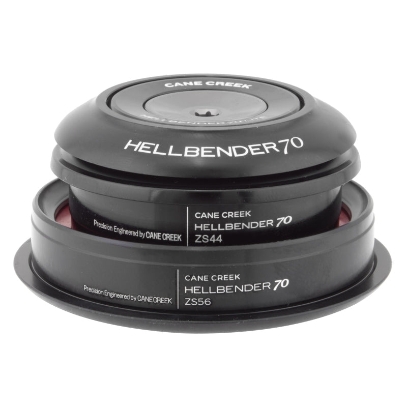 Headsets Cane Creek Cane Creek Hellbender 70 Lite Headset - ZS44/28.6/H8 ZS56/40 Tapered Black Dim Gray