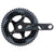 Cranksets and Arms SRAM SRAM Force 22 Crankset - 165mm 11-Speed 53/39t 130 BCD GXP Spindle Interface BLK Dark Slate Gray