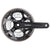 Cranksets and Arms SunRace Sun Race FCM300 Crankset 48/38/28T 170mm Dark Slate Gray