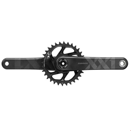 Cranksets and Arms SRAM SRAM XX1 Eagle Carbon Fat Bike Crankset - 175mm 12-Speed 30t Direct Mount DUB Spindle Interface For 190mm Rear Spacing BLK Dark Slate Gray