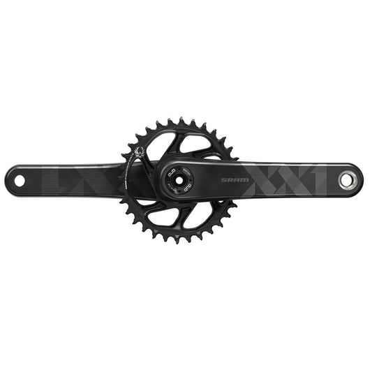 Cranksets and Arms SRAM SRAM XX1 Eagle Carbon Fat Bike Crankset - 170mm 12-Speed 30t Direct Mount DUB Spindle Interface For 190mm Rear Spacing BLK Dark Slate Gray