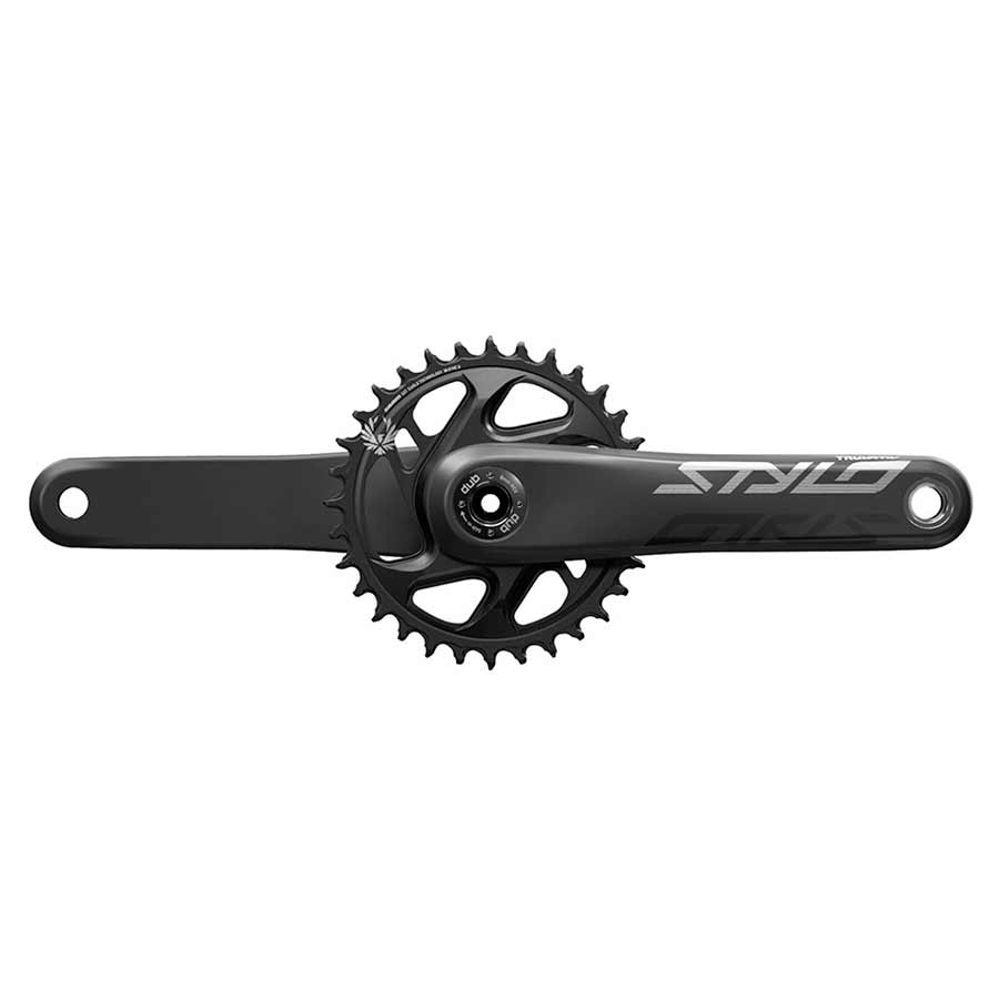 Cranksets and Arms TruVativ TruVativ STYLO Carbon Eagle Boost Crankset - 170mm 12-Speed 32t Direct Mount DUB Spindle Interface BLK Dark Slate Gray