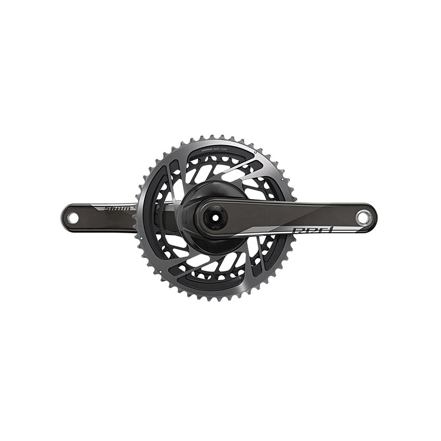 Cranksets and Arms SRAM SRAM Red AXS Crankset Speed: 12 Spindle: 24/22mm BCD: Direct Mount 50/37 GXP 175mm Black Road Dark Slate Gray