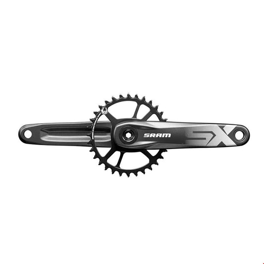 Cranksets and Arms SRAM SRAM SX Eagle Crankset - 170mm 12-Speed 32t Direct Mount DUB Spindle Interface BLK A1 Dark Slate Gray