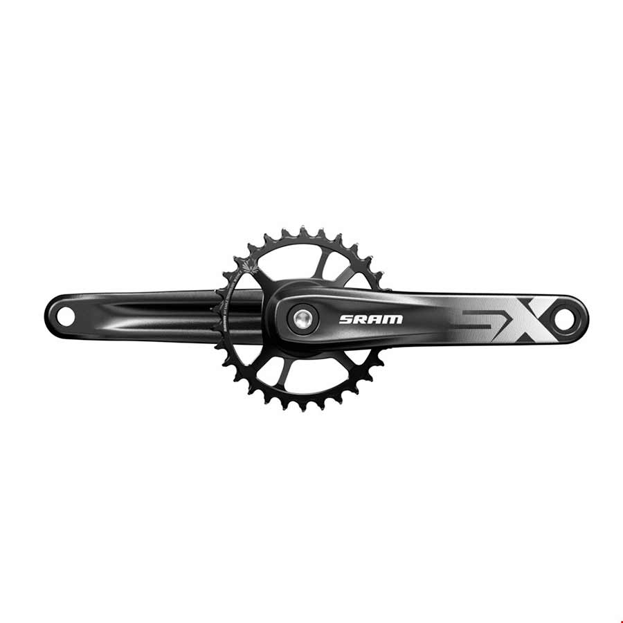 Cranksets and Arms SRAM SRAM SX Eagle Boost Crankset - 165mm 12-Speed 32t Direct Mount DUB Spindle Interface BLK A1 Dark Slate Gray